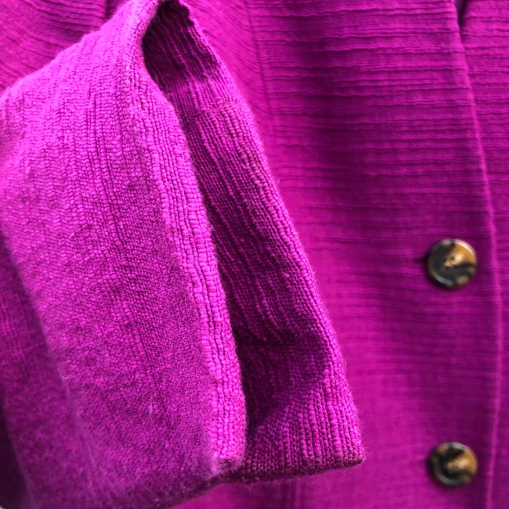 Evan-Picone Fuchsia Two Button Textured Career Su… - image 5